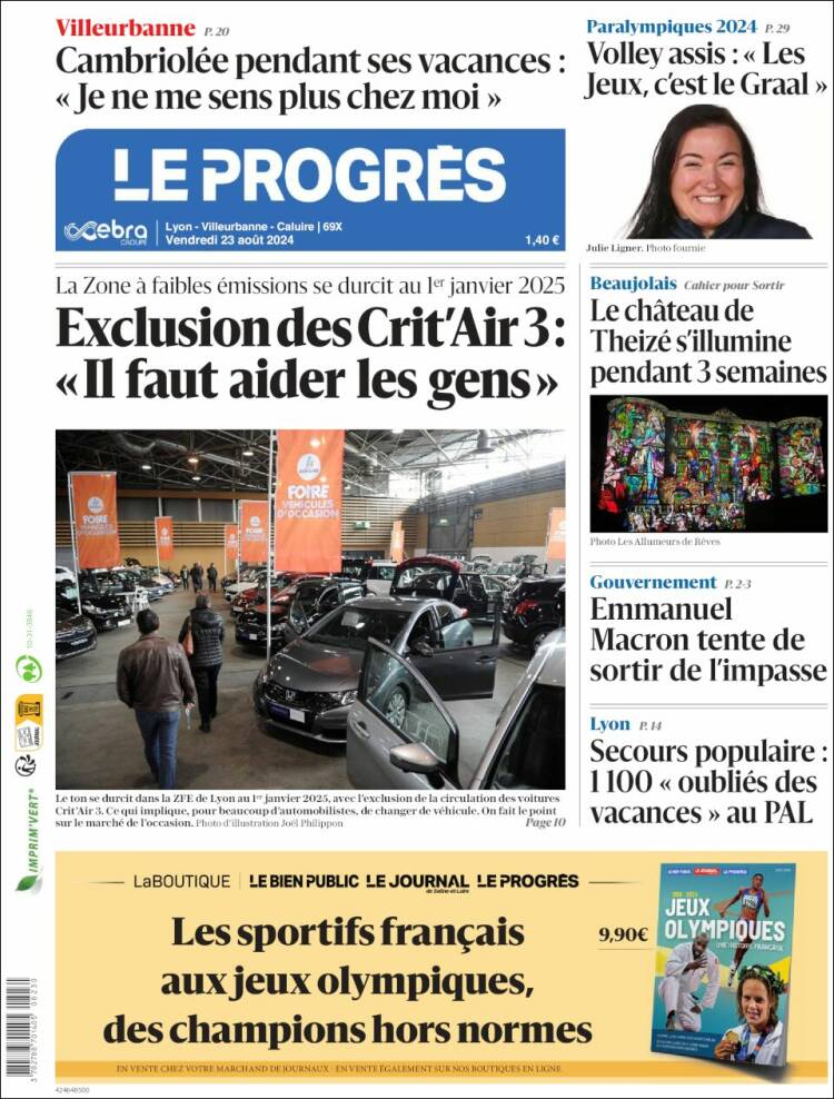 Portada de Progres de Fecamp (Francia)