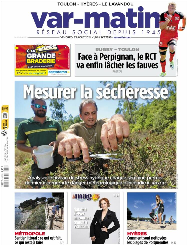 Portada de Var-Matin (Francia)