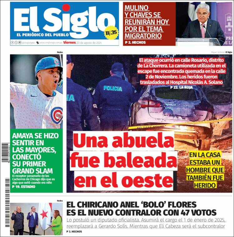 Portada de El Siglo (Panam&aacute;)