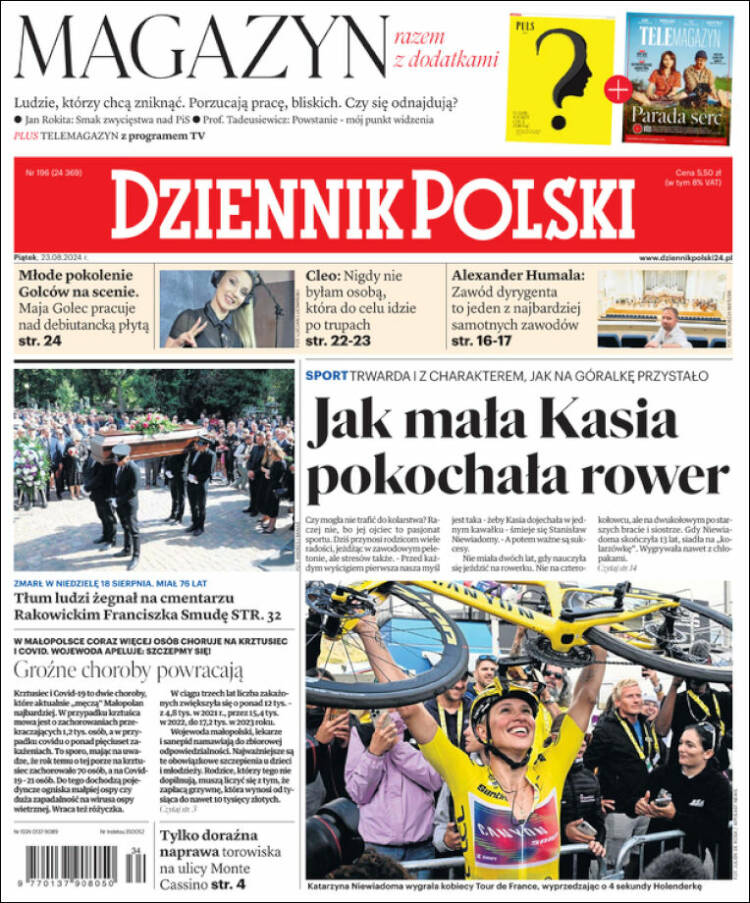 Portada de Dziennik (Polonia)