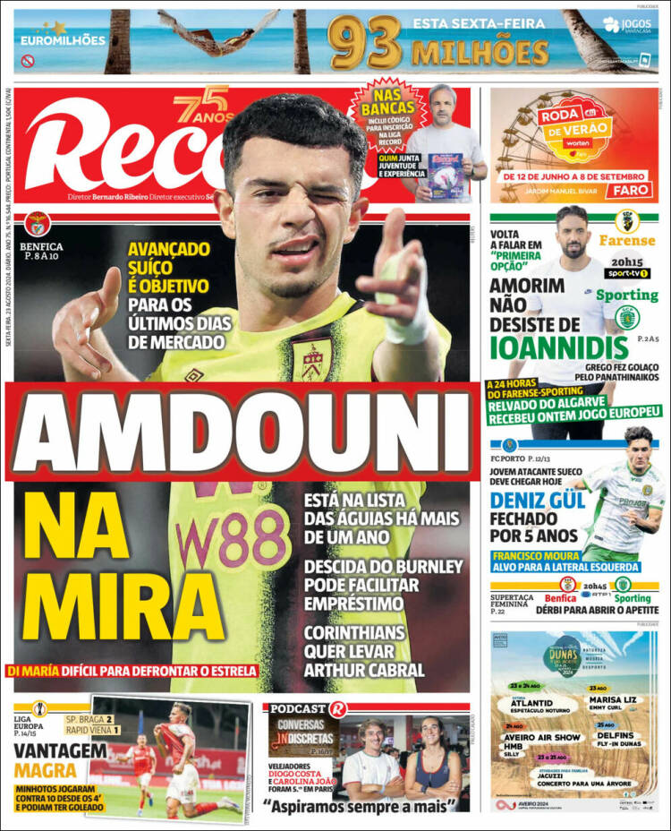 Portada de Record (Portugal)