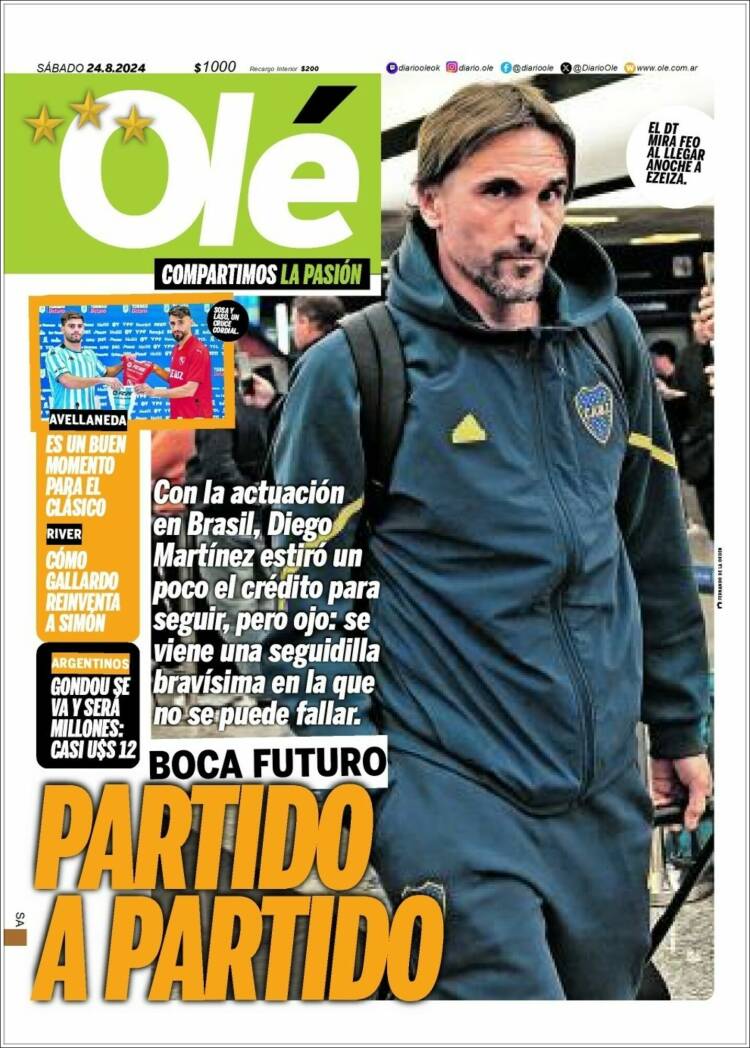 Portada de Olé (Argentina)