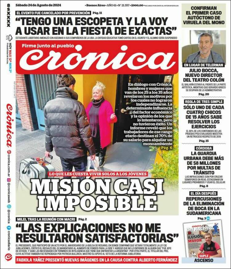 Portada de La Voz del Chaco (Argentina)