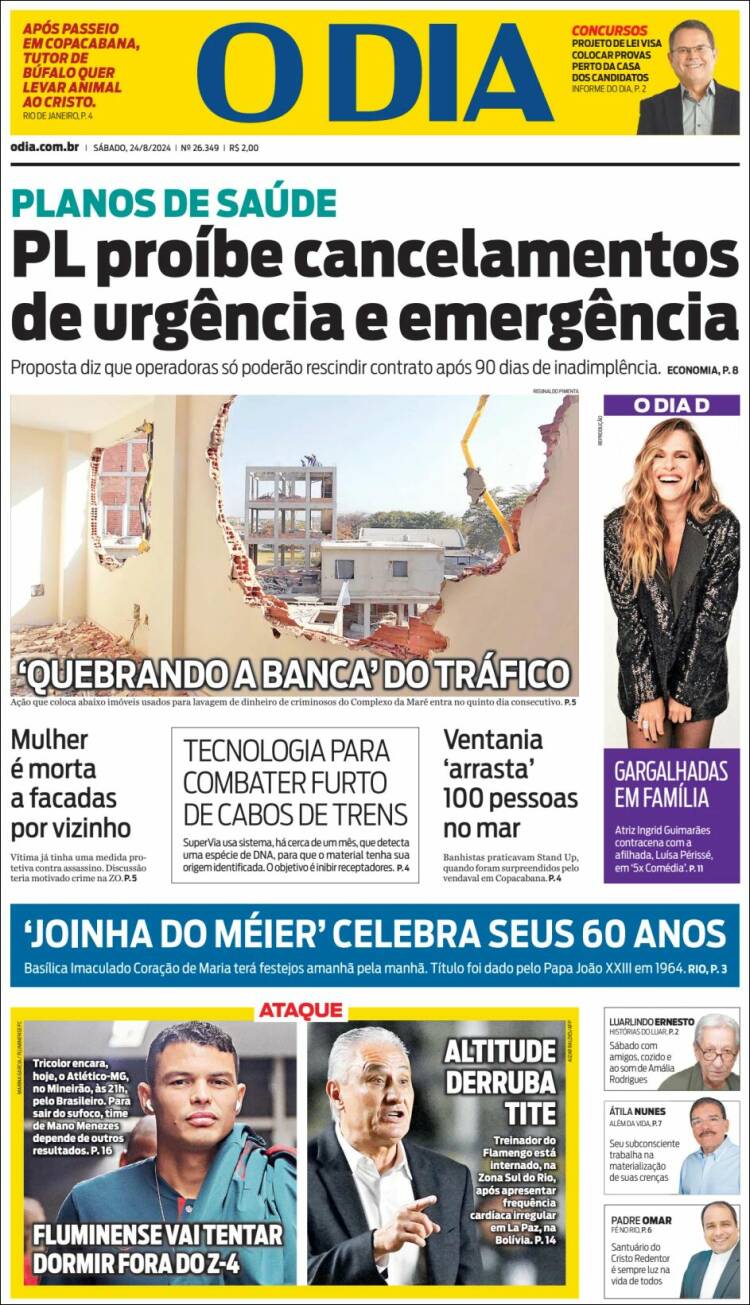 Portada de O Dia (Brasil)