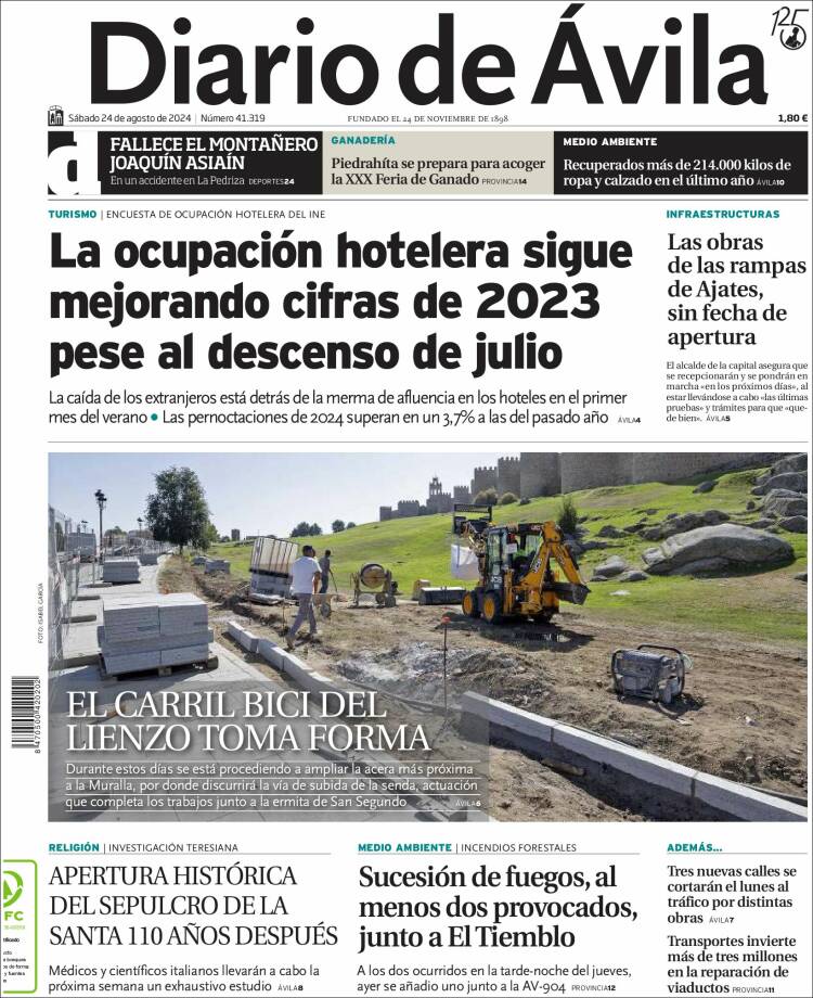Portada de Diario de Ávila (Espa&ntilde;a)