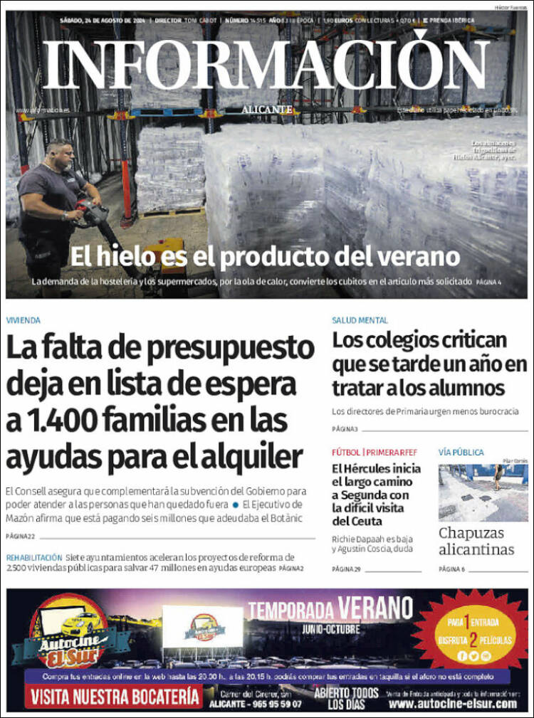 Portada de Diario Información (Espa&ntilde;a)