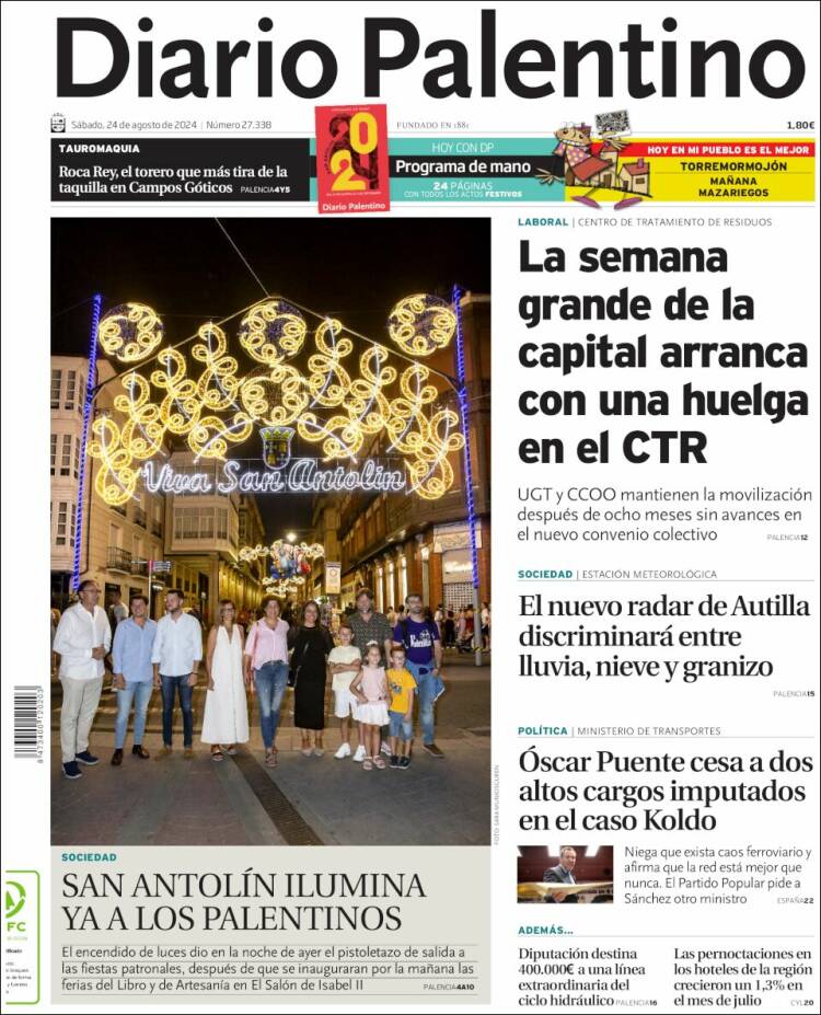 Portada de Diario Palentino (Espa&ntilde;a)