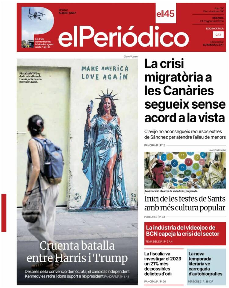 Portada de El Periódico de Catalunya (Espa&ntilde;a)