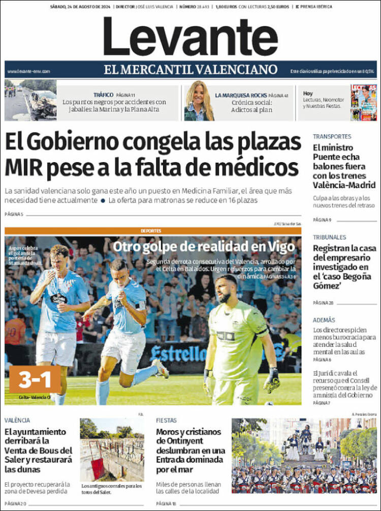 Portada de Levante (Espa&ntilde;a)