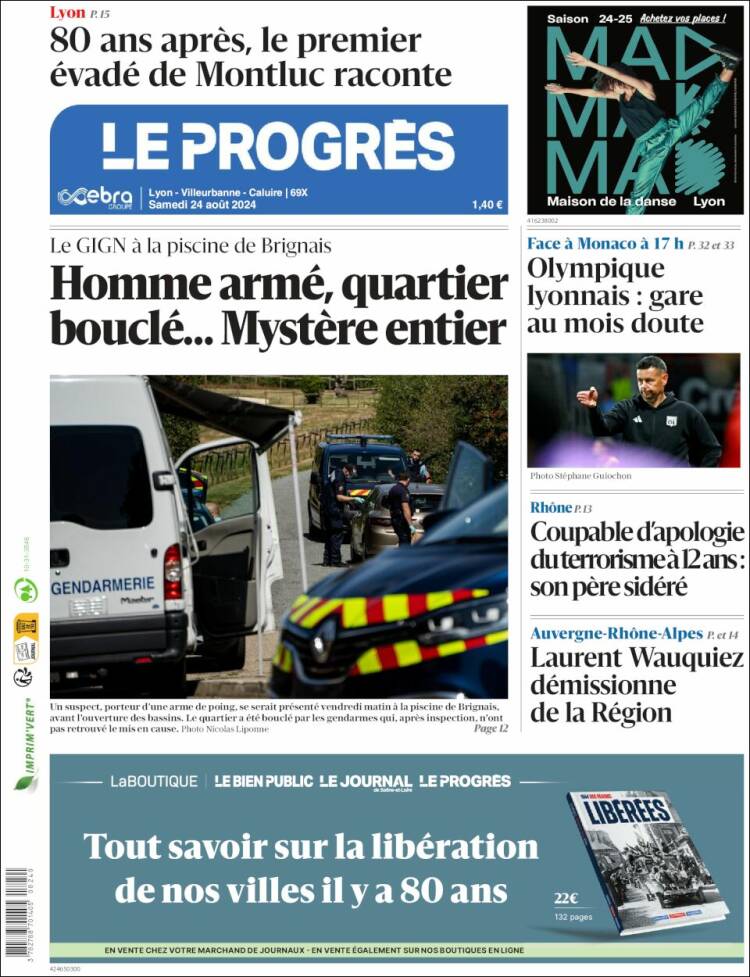 Portada de Progres de Fecamp (Francia)