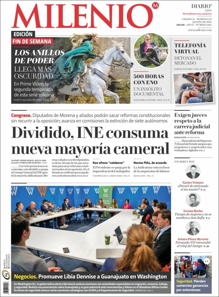 Portada de Milenio de León (M&eacute;xico)