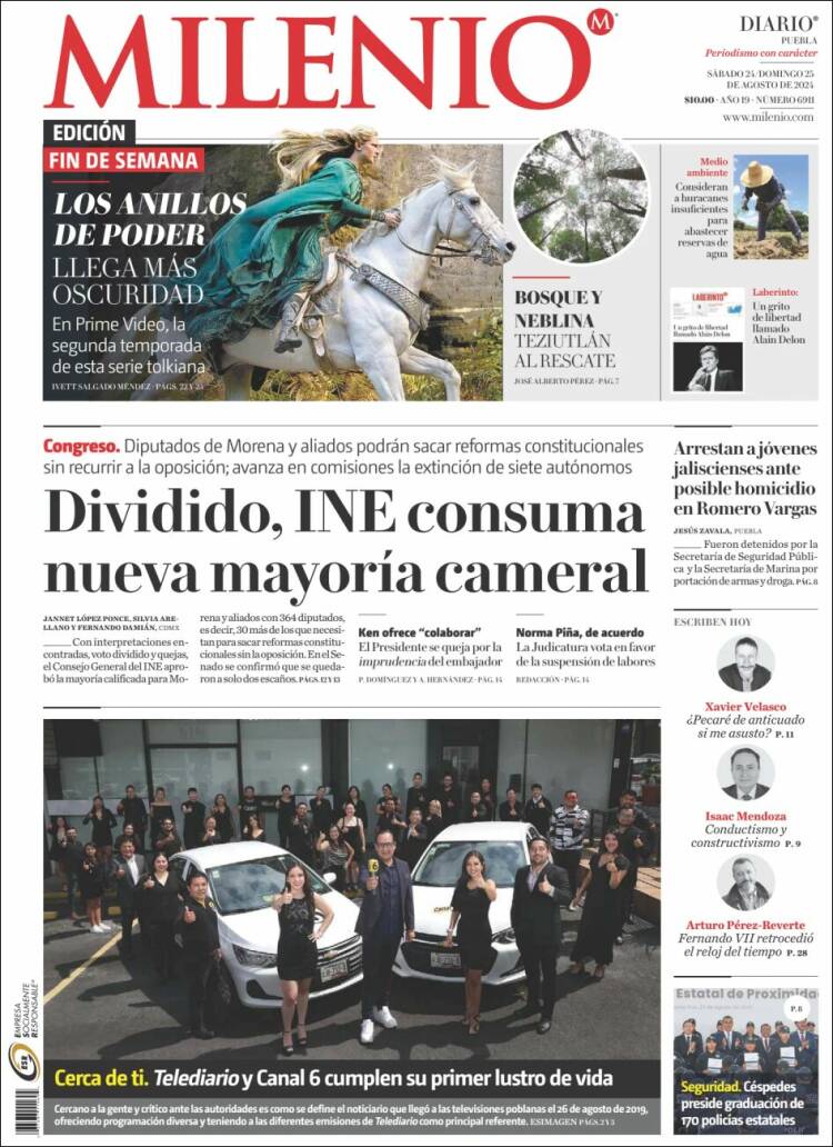 Portada de Milenio de Puebla (M&eacute;xico)