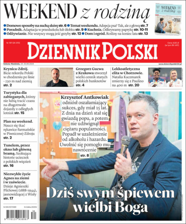 Portada de Dziennik (Polonia)