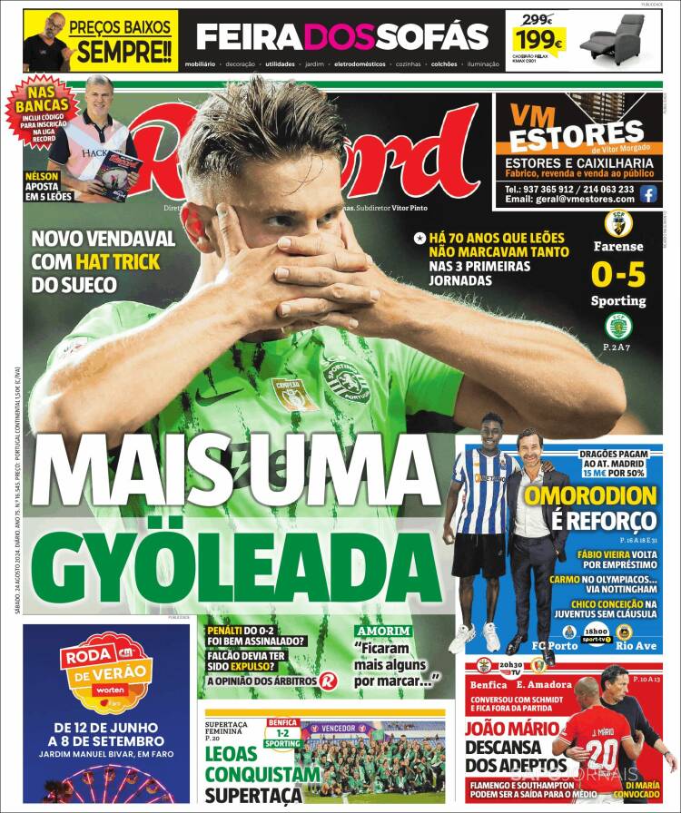 Portada de Record (Portugal)