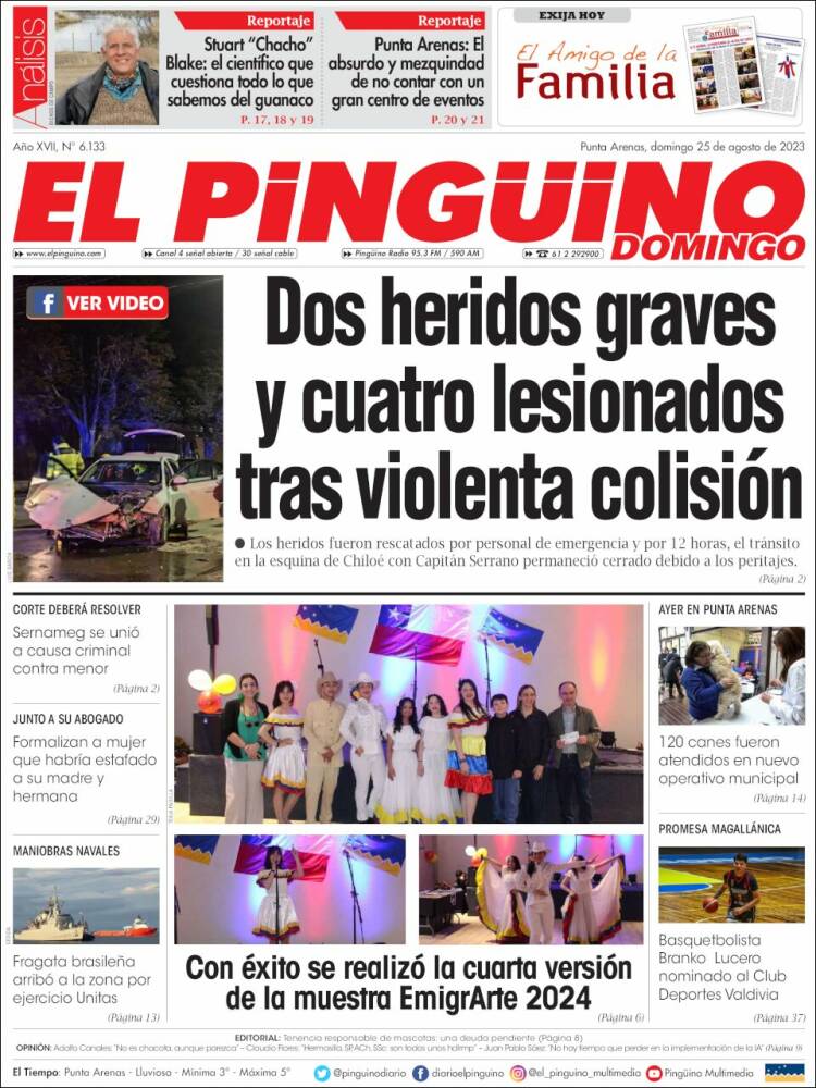 Portada de El Pingüino (Chile)