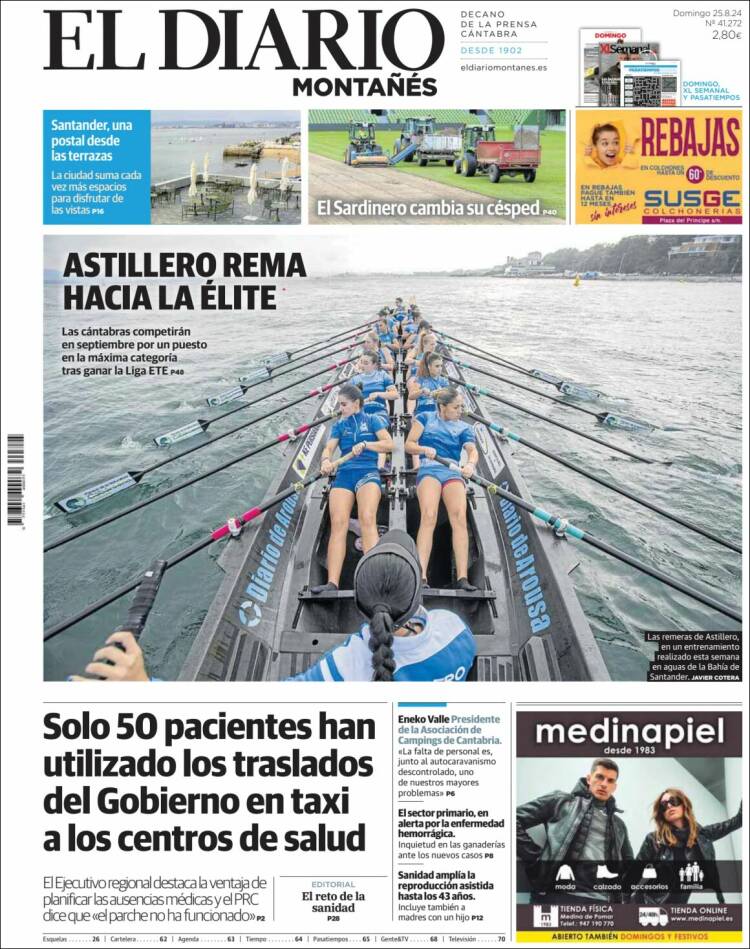 Portada de El Diario Montañés (Espa&ntilde;a)