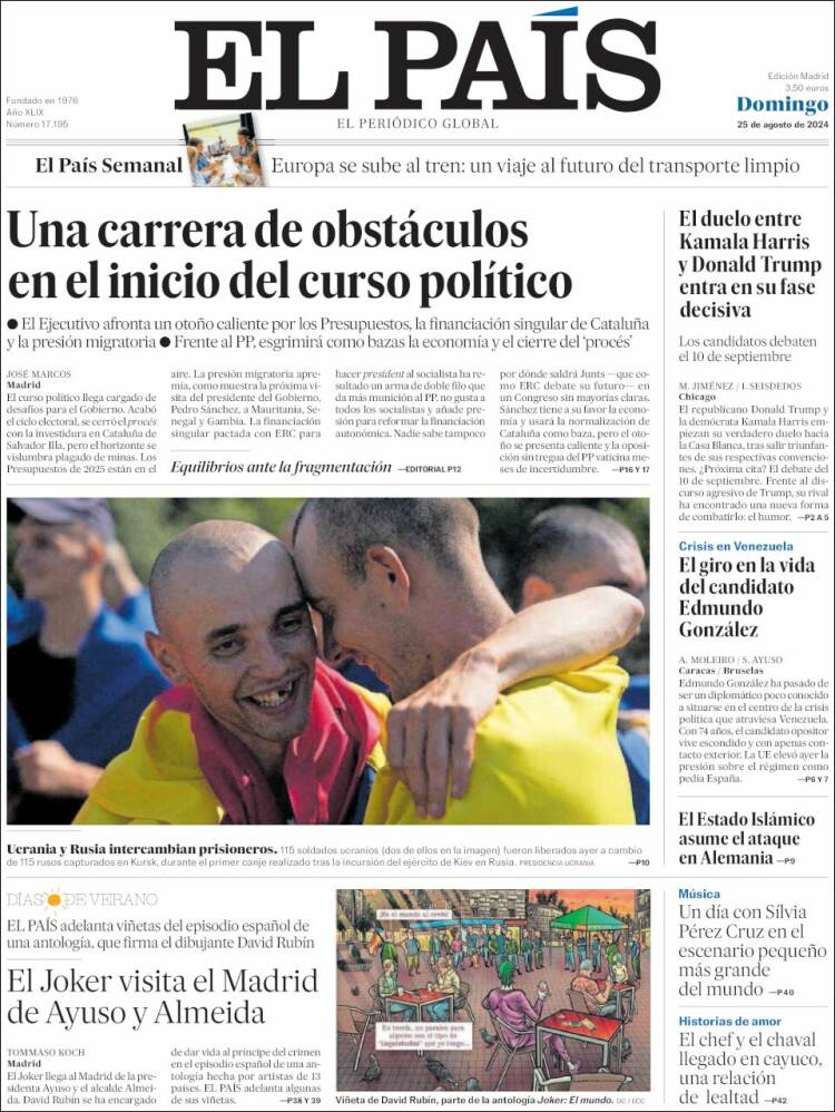 Portada de El País (Espa&ntilde;a)