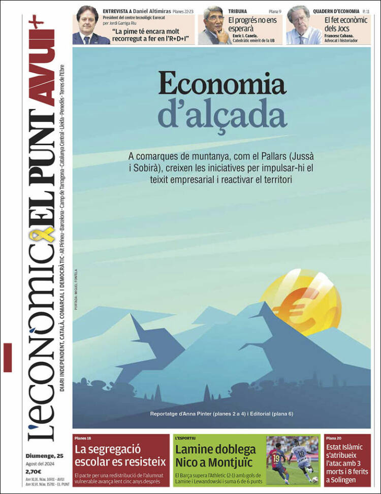 Portada de El Punt Avui (Espa&ntilde;a)