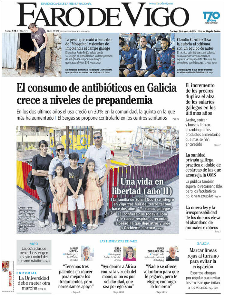 Portada de Faro de Vigo (Espa&ntilde;a)