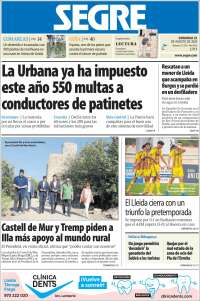 Portada de Segre  (Espa&ntilde;a)