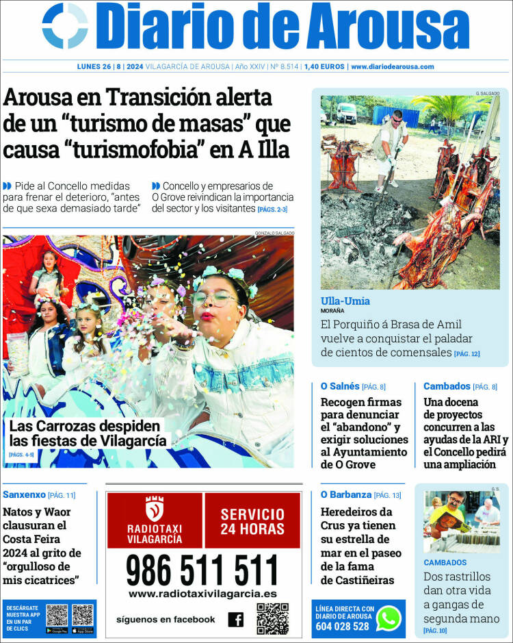 Portada de Diario de Arousa (España)