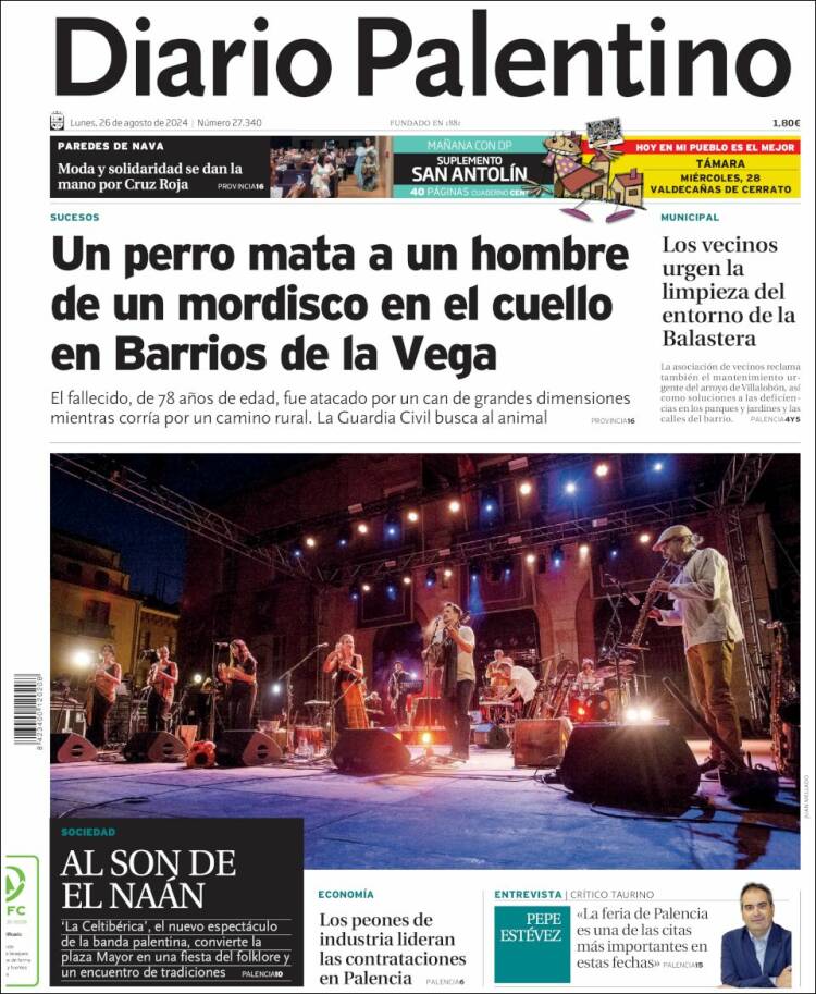 Portada de Diario Palentino (España)