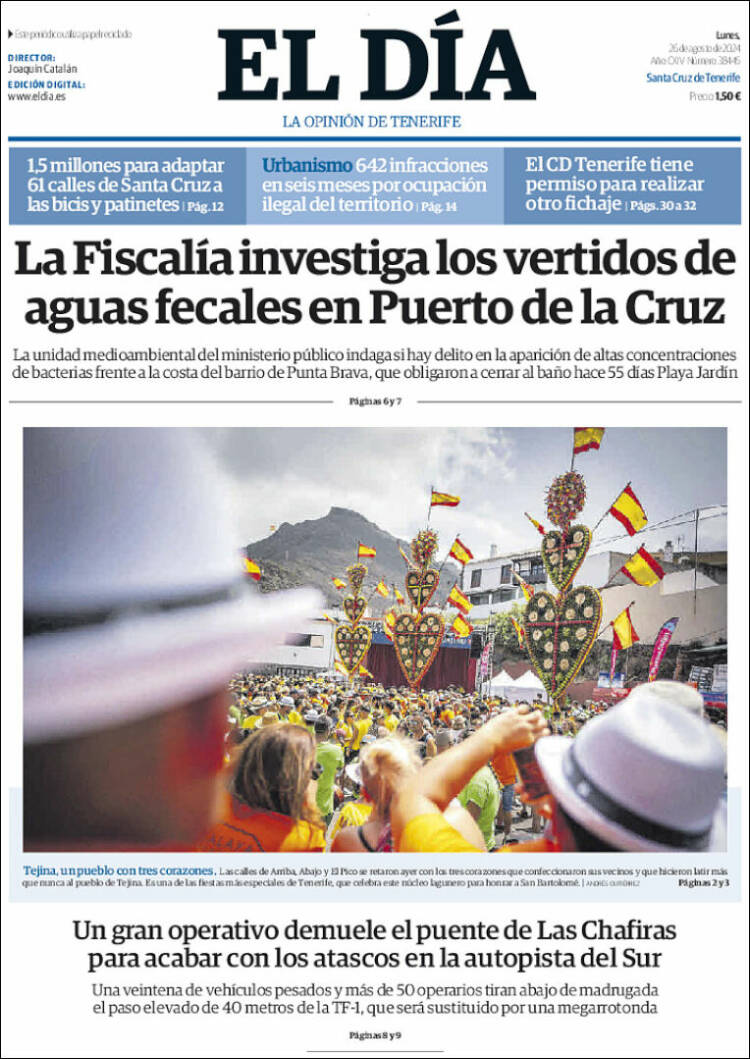 Portada de El Día (España)