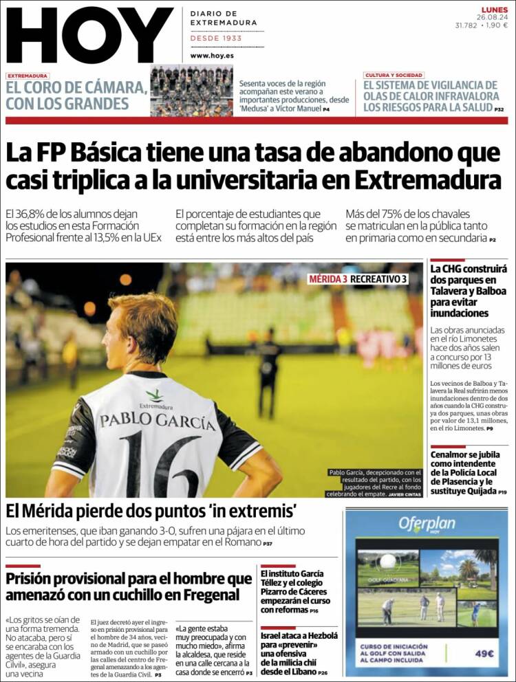 Portada de Hoy - Caceres (España)