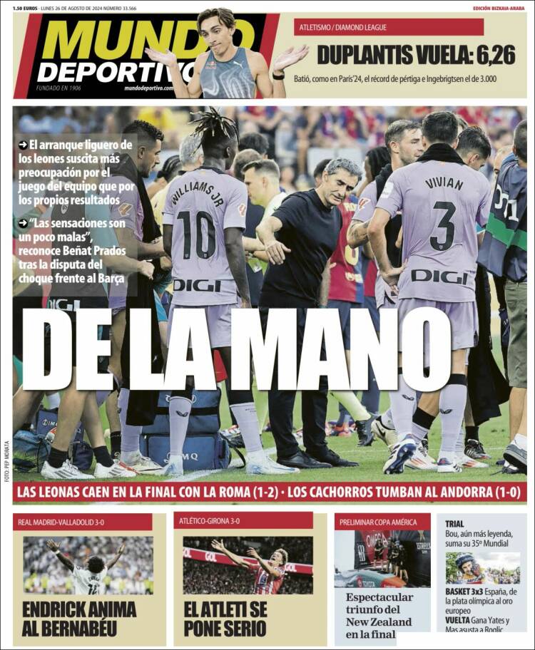 Portada de Mundo Deportivo Bizkaia (España)