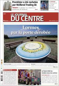 Portada de Le Journal du Centre (Francia)