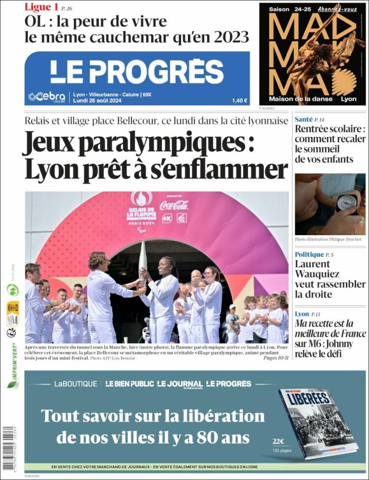 Portada de Progres de Fecamp (Francia)
