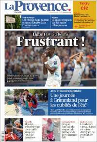 Portada de La Provence (Francia)