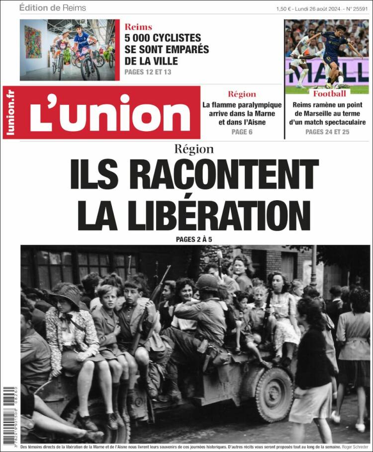 Portada de L'Union (Francia)