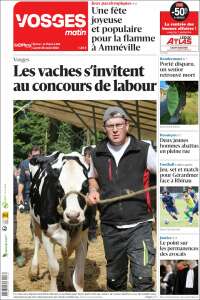 Portada de Vosges Matin (Francia)