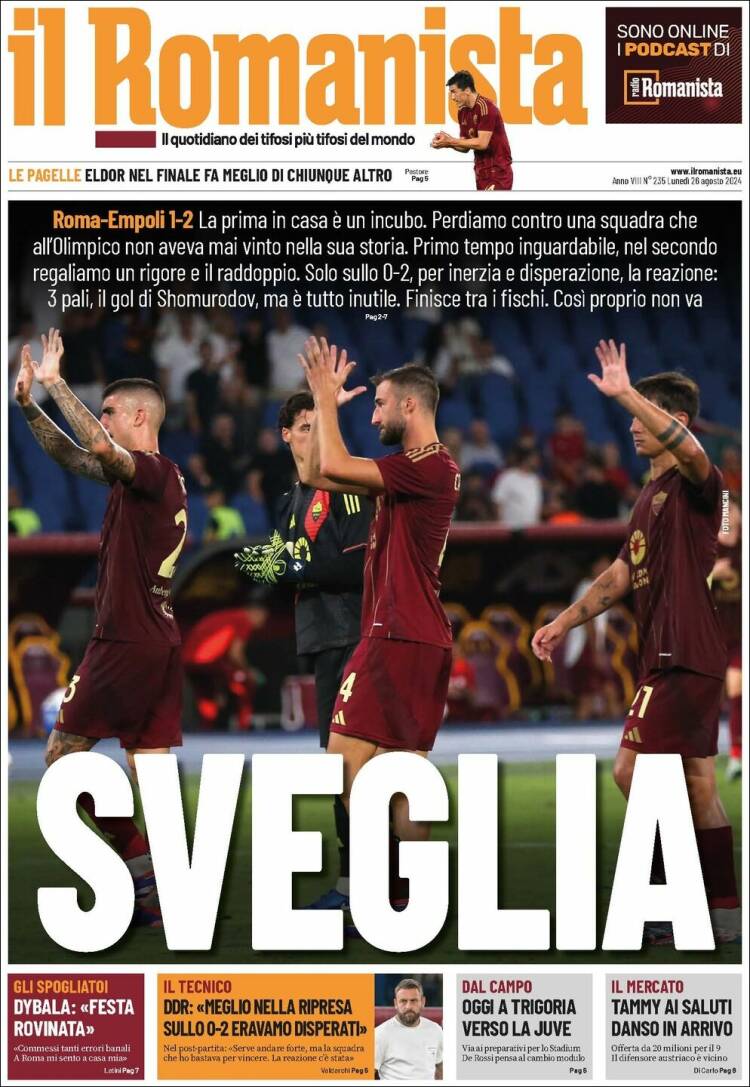 Portada de Romanista (Italia)