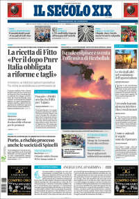 Portada de Il Secolo XIX (Italia)
