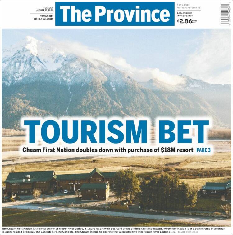 Portada de The Province (Canadá)