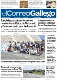 Portada de El Correo Gallego (España)