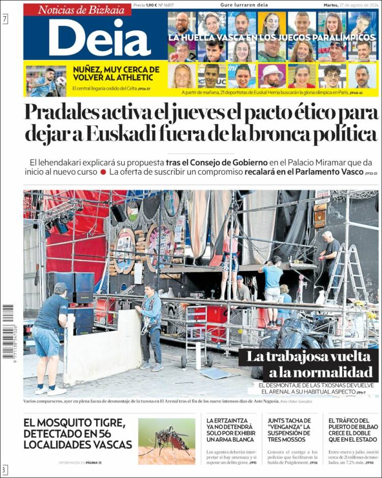 Portada de Deia (España)