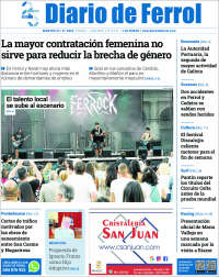 Portada de Diario de Ferrol (España)
