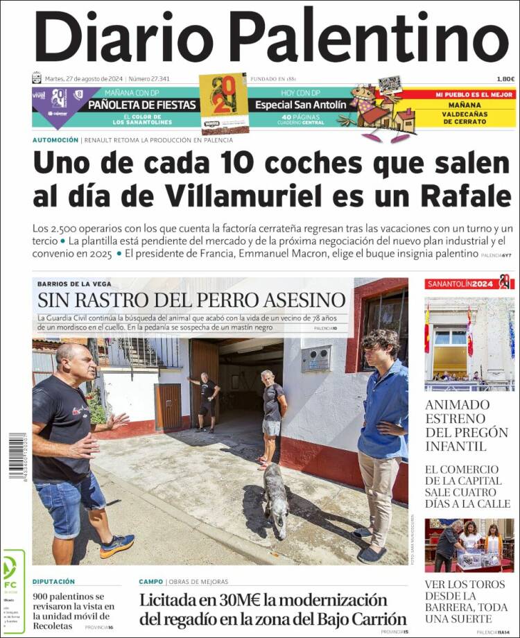 Portada de Diario Palentino (España)