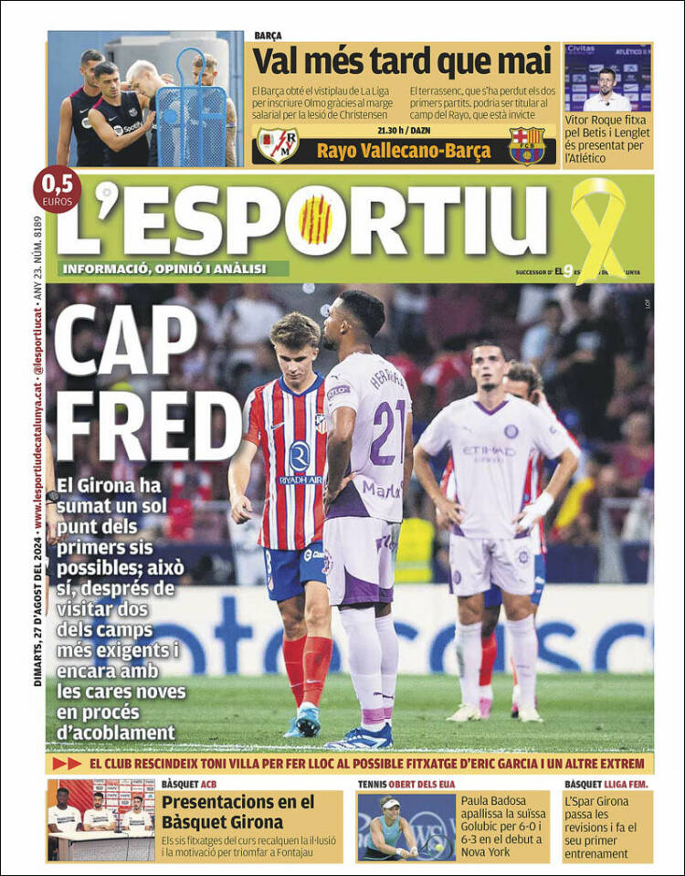 Portada de L'Esportiu : Girona (España)