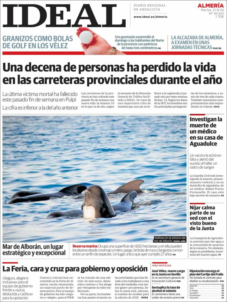 Portada de Ideal Almeria (España)