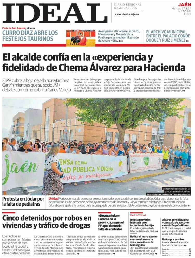 Portada de El Ideal de Jaén (España)