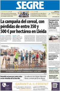 Portada de Segre  (España)