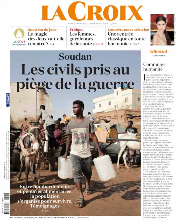 Portada de La Croix (Francia)