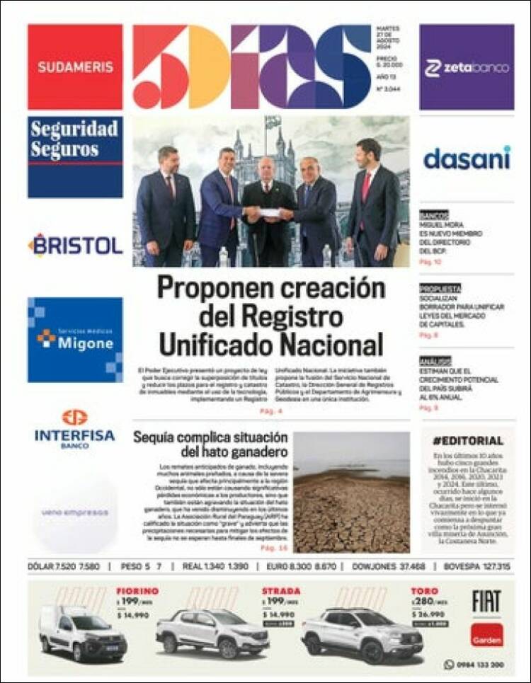 Portada de 5 Días (Paraguay)