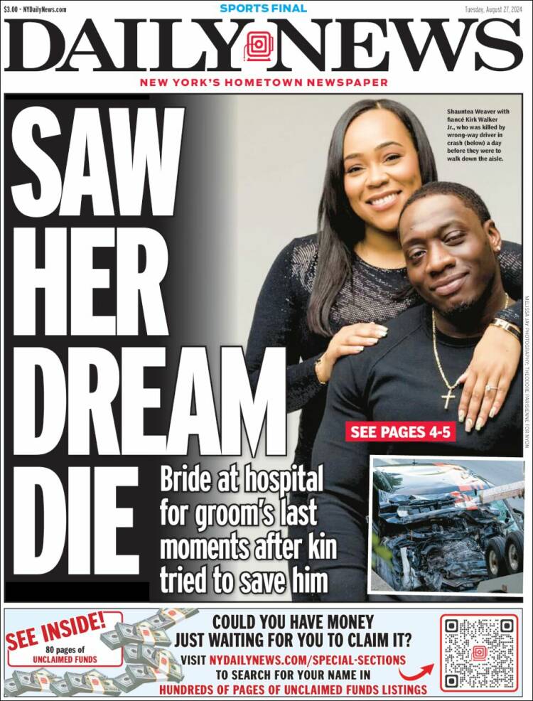 Portada de Daily News - New York (USA)