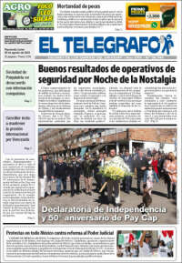 Portada de El Telégrafo (Uruguay)