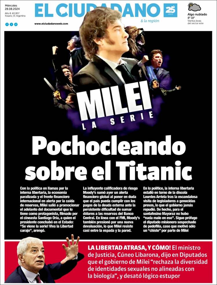 Portada de Diario El Ciudadano (Argentina)